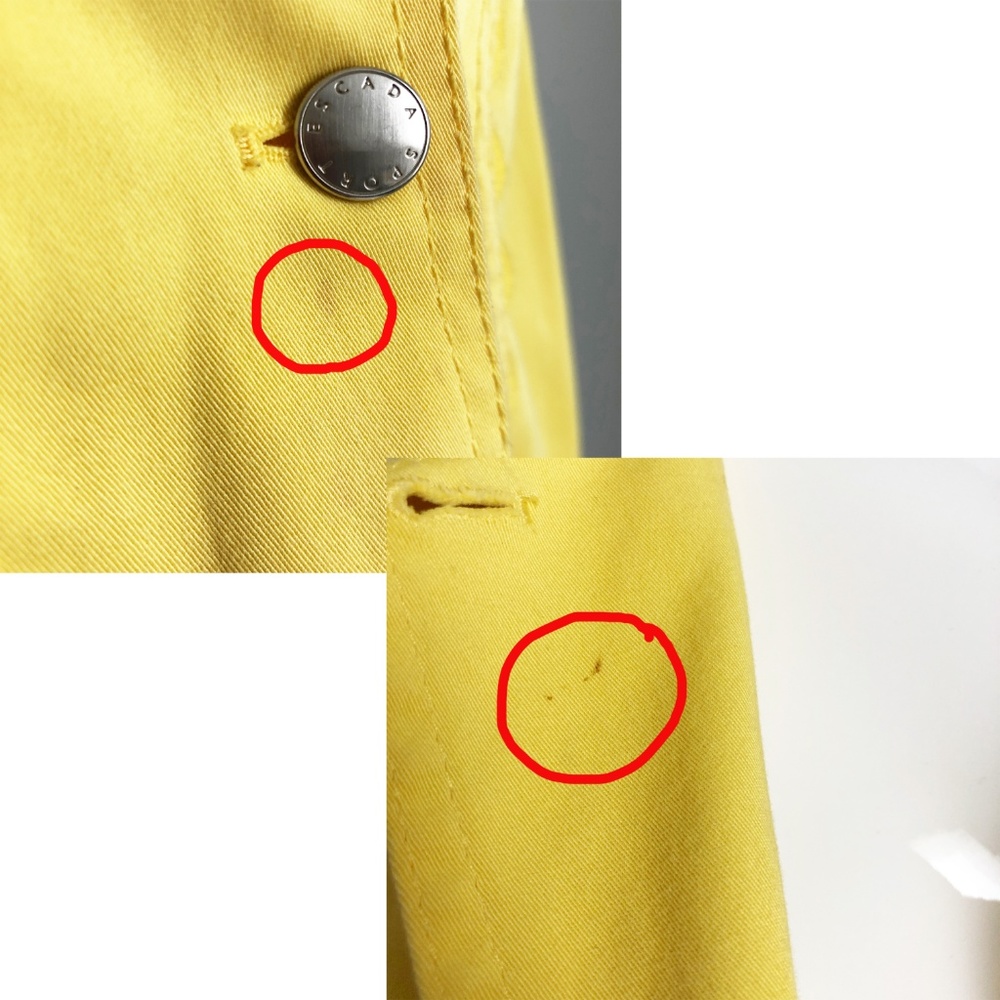 Escada Jacket Bright Yellow Patch Pockets Spring … - image 8